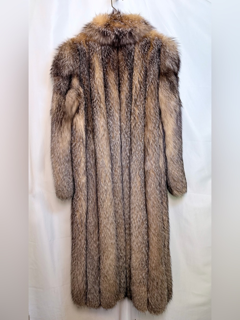 Vintage Bifano’s Dallas Crystal Fox Fur Full Length Coat - Picture 4 of 9